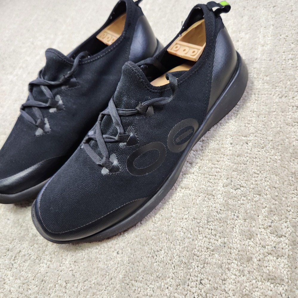 Oofos OOmg Low Eezee Recovery Shoes Black Mens 9.5 Womens‎ 11 1012023-97